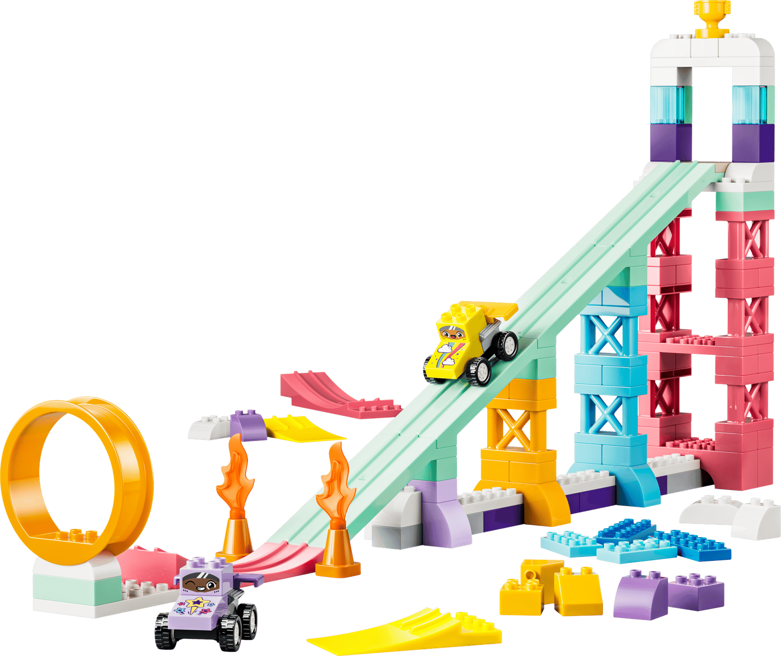 10478 Lego Duplo Rampe creative 3 in 1 con veicoli