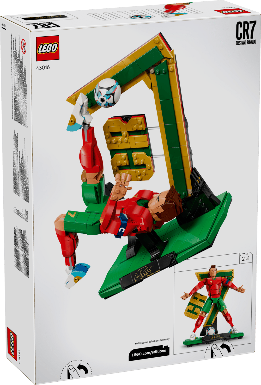 43016 Lego Altro Editions Cristiano Ronaldo  Leggenda del calcio