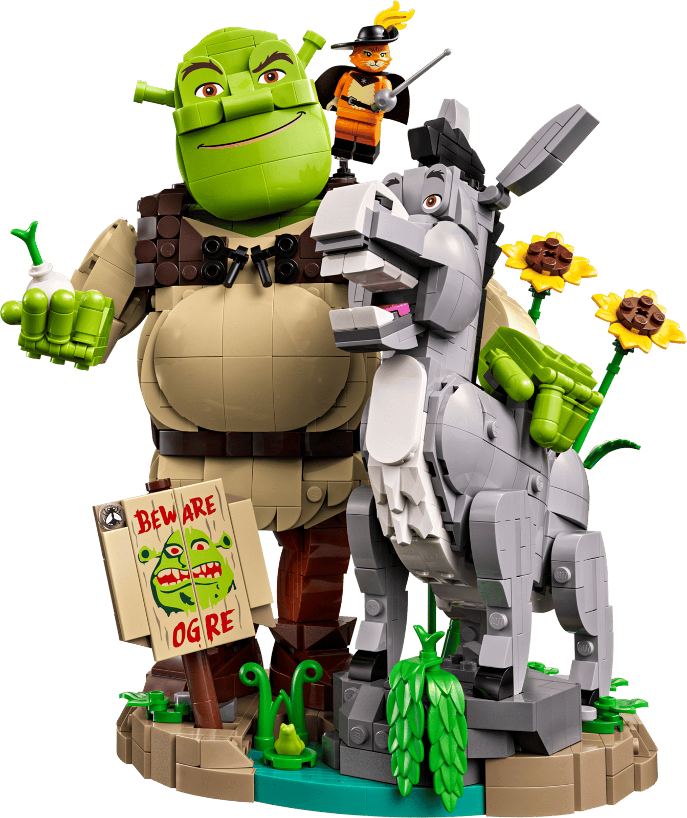72423 Lego Icons Shrek, Ciuchino e Gatto con gli Stivali