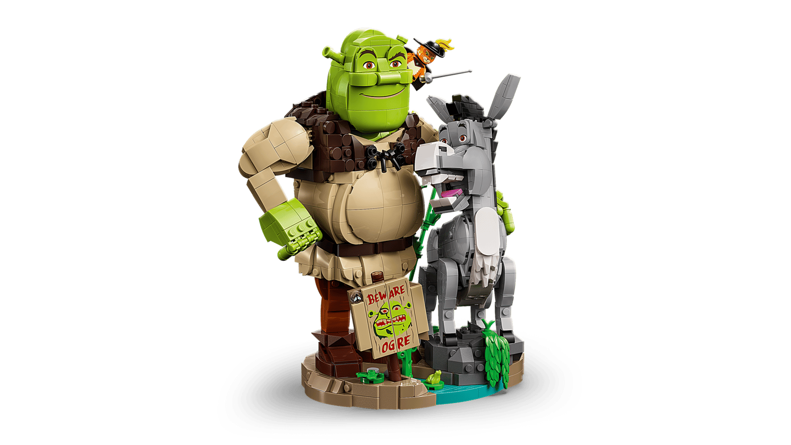 72423 Lego Icons Shrek, Ciuchino e Gatto con gli Stivali