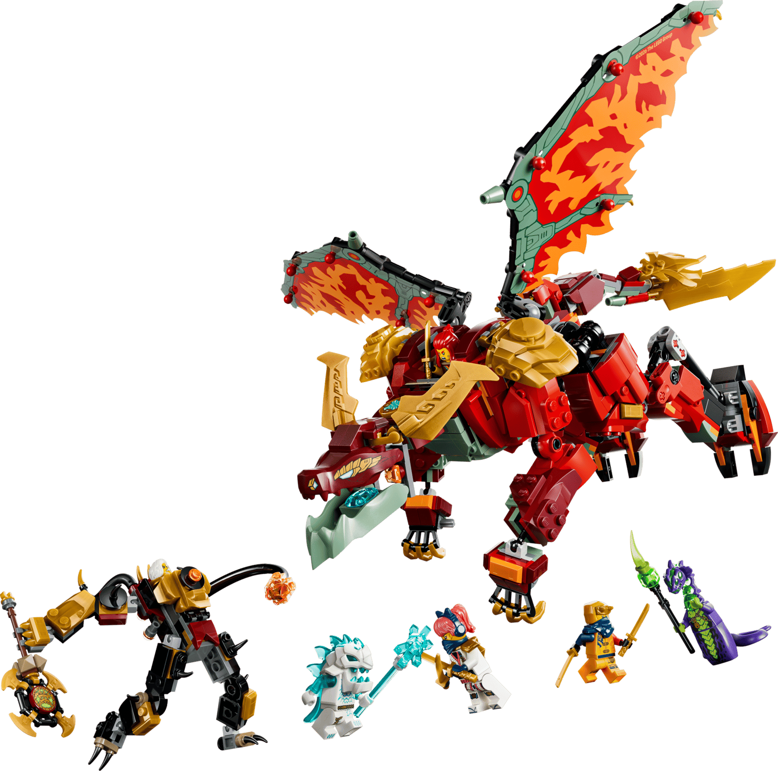 71868 Lego Ninjago Mech drago mutaforma di Wyldfyre