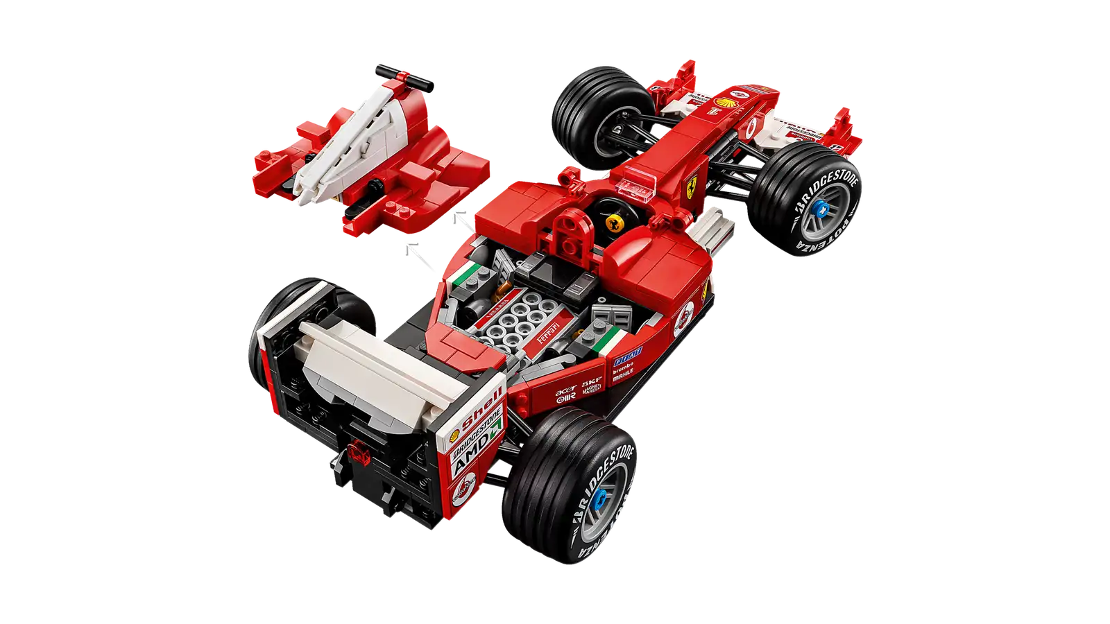 11375 LEGO® Icons Ferrari F2004 e Michael Schumacher Set F1