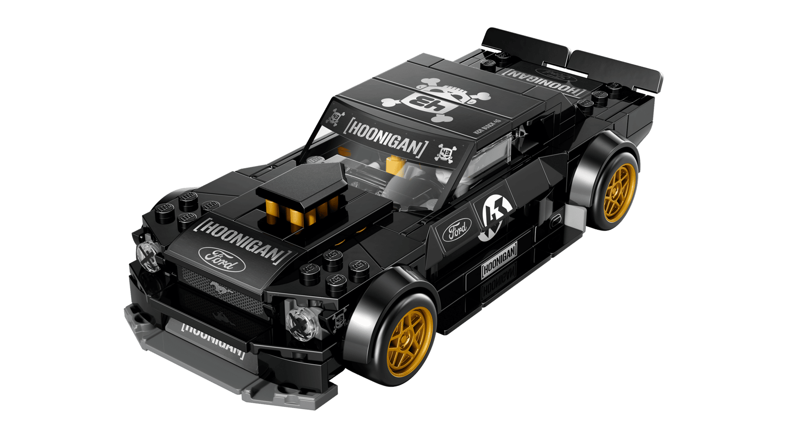 77262 Lego Speed Champions Ford Mustang ’65 Hoonicorn V1 di Ken Block