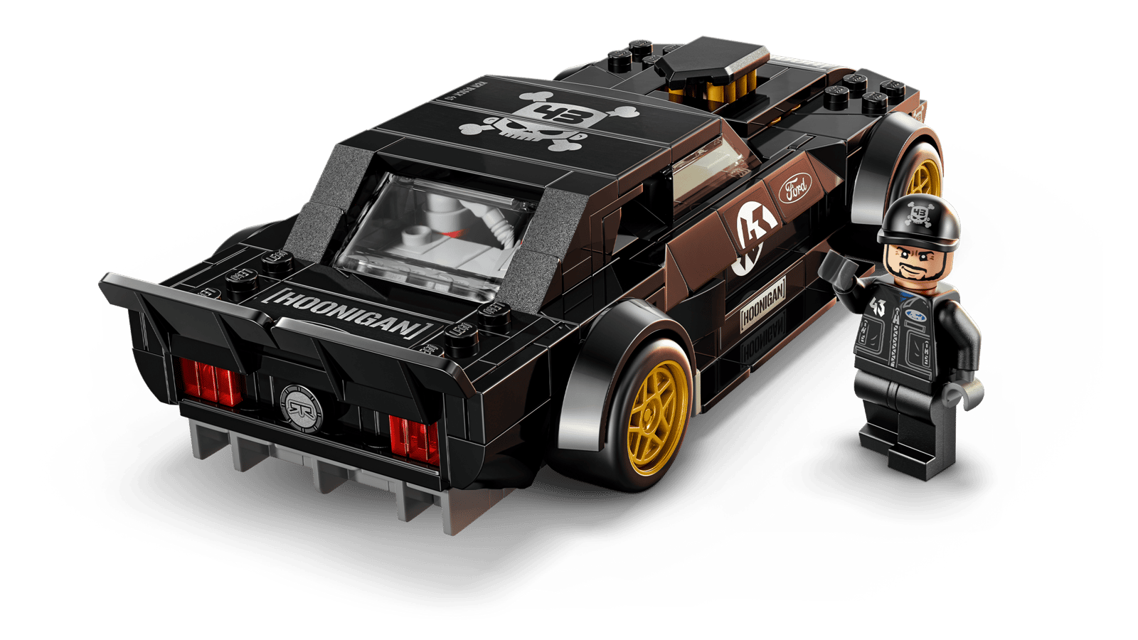 77262 Lego Speed Champions Ford Mustang ’65 Hoonicorn V1 di Ken Block