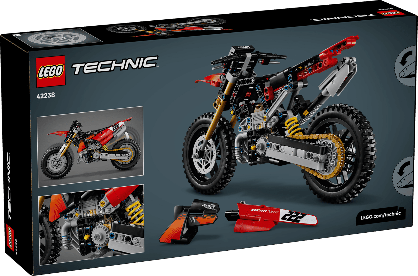 42238 Lego Technic Moto Ducati Desmo450 MX Factory