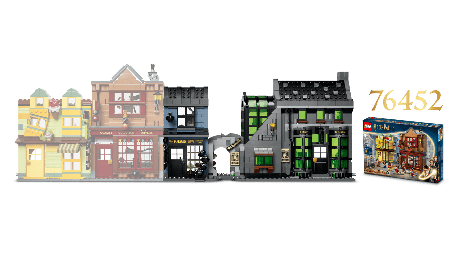 76471 Lego Harry Potter Negozi di magia di Notturn Alley