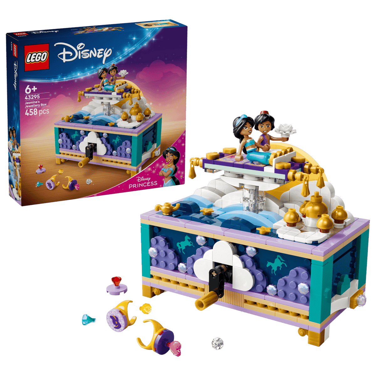 43295 Lego Box Gioielli di Jasmine Scrigno Disney Princess Aladdin