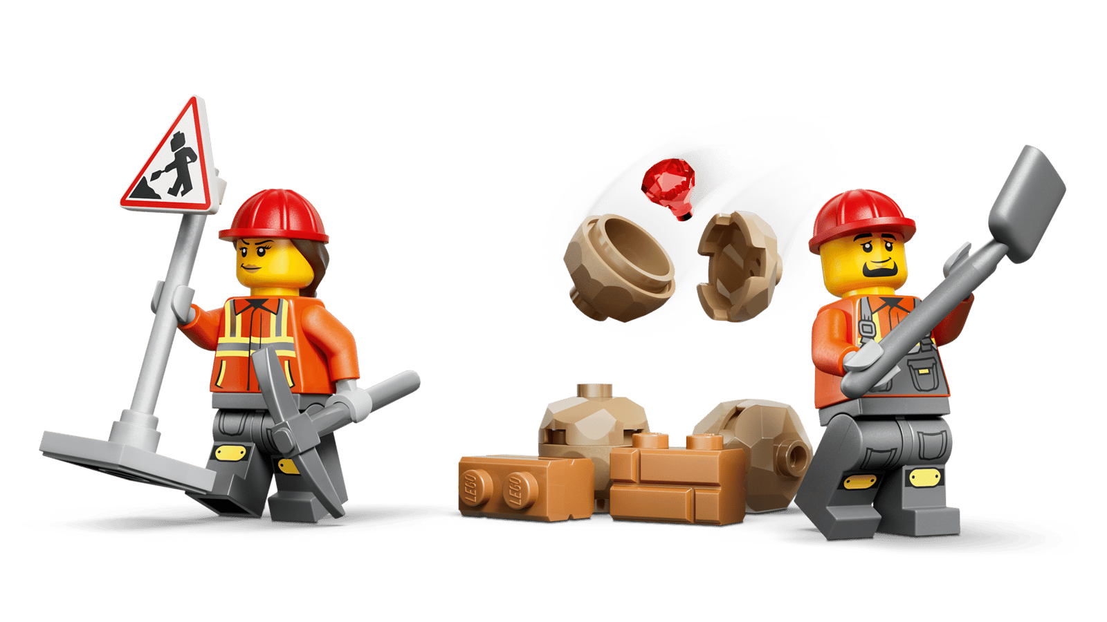 60480 Lego City Scavatrice da cantiere gialla