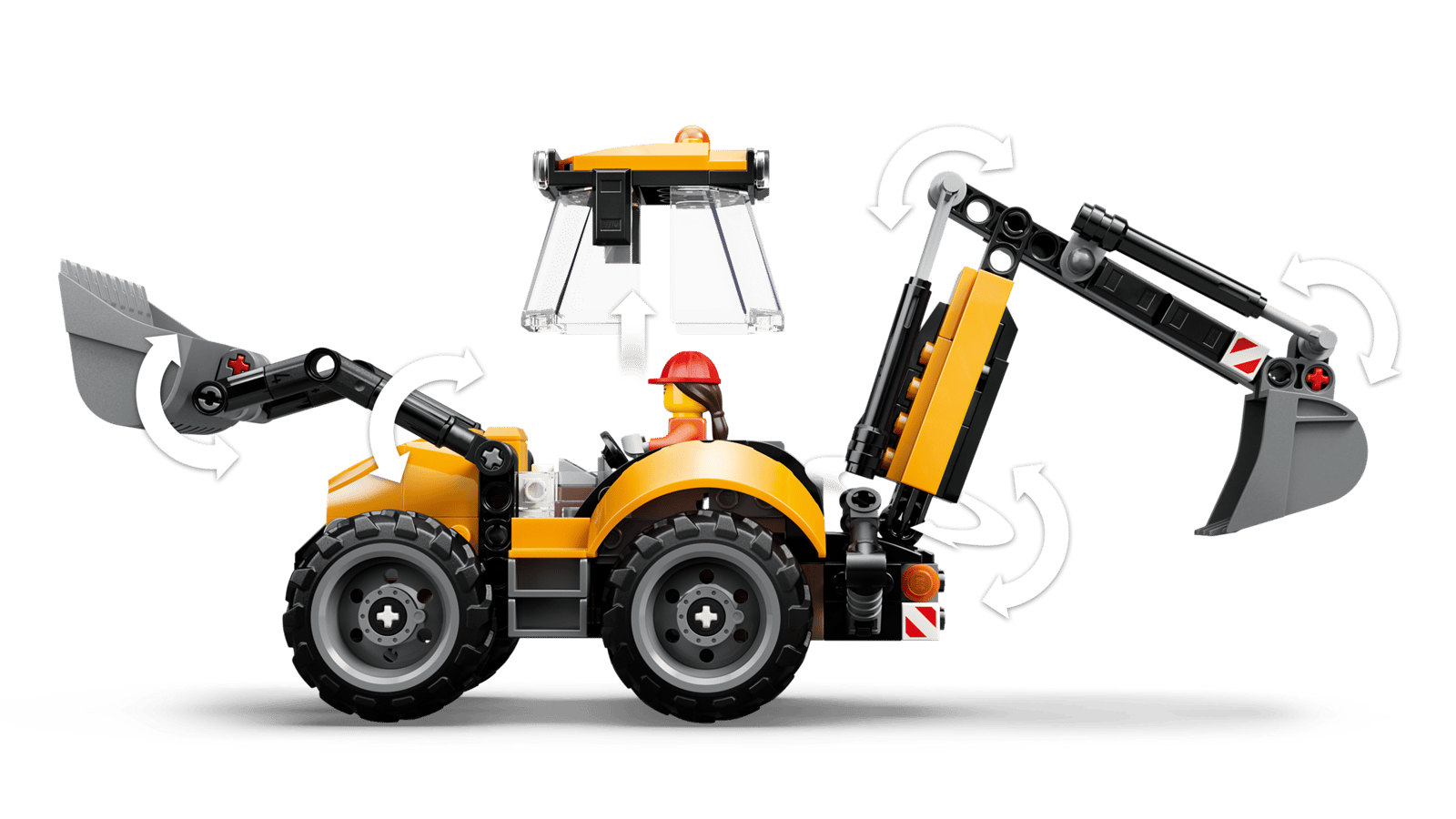 60480 Lego City Scavatrice da cantiere gialla