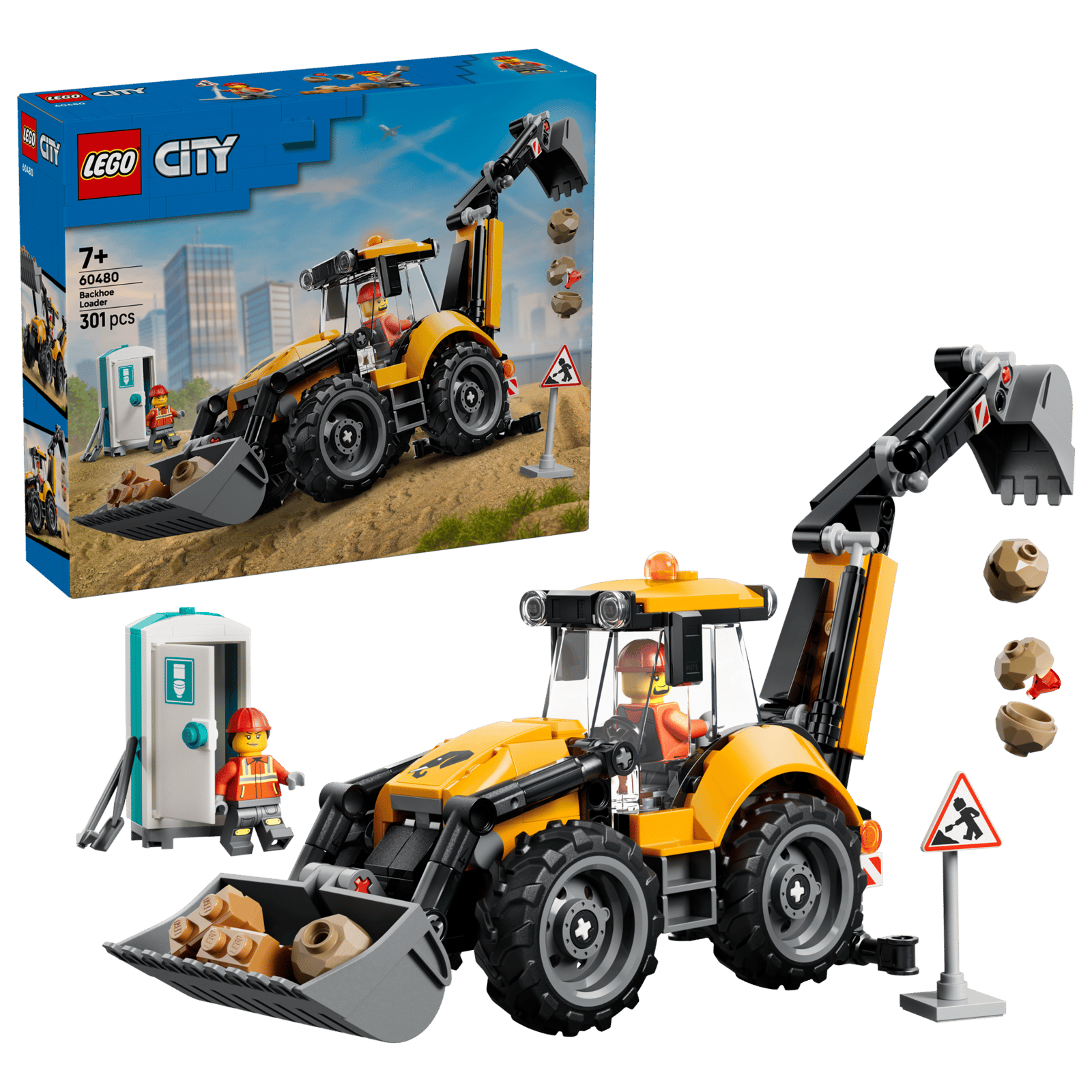 60480 Lego City Scavatrice da cantiere gialla