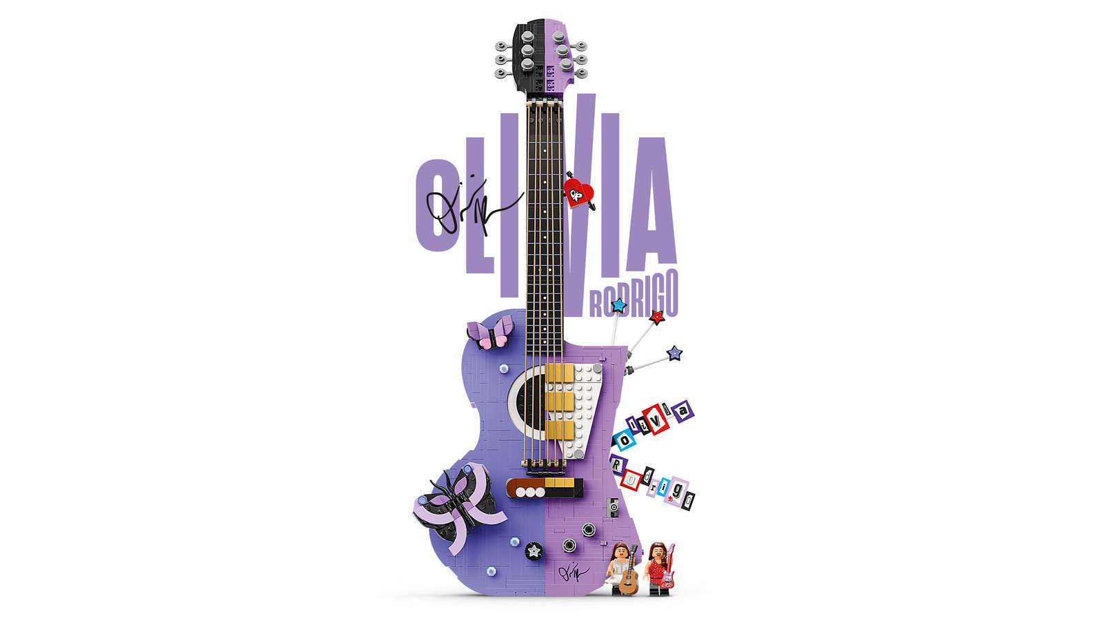 43031 Lego Editions Music La chitarra bicolore di Olivia Rodrigo