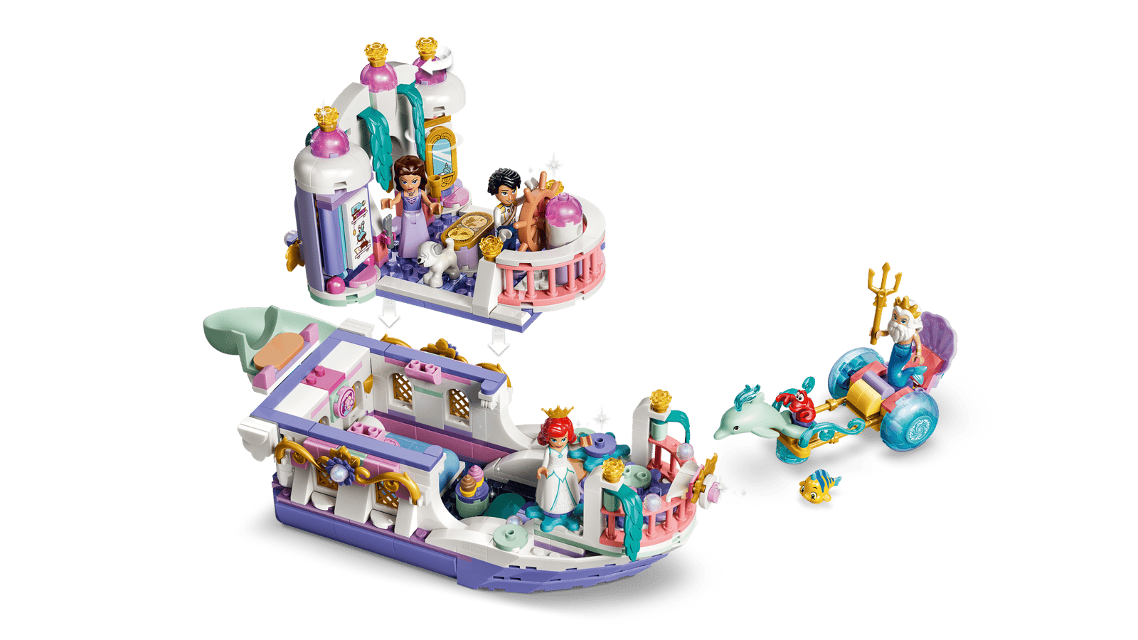 43299 Lego Disney La barca nuziale di Ariel Set Disney La Sirenetta