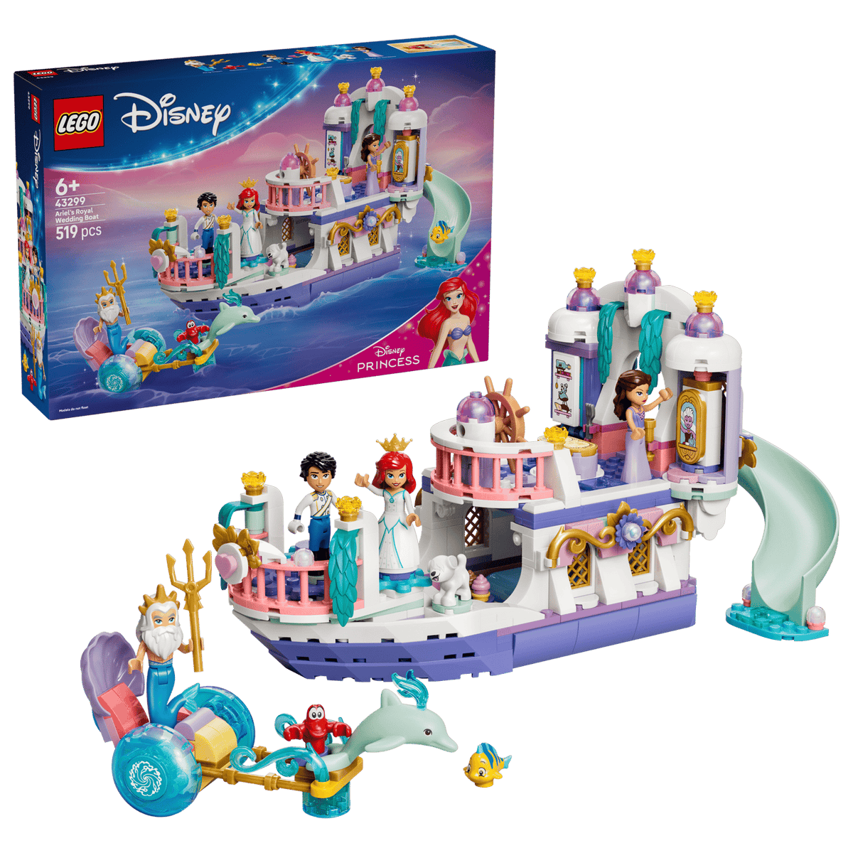 43299 Lego Disney La barca nuziale di Ariel Set Disney La Sirenetta