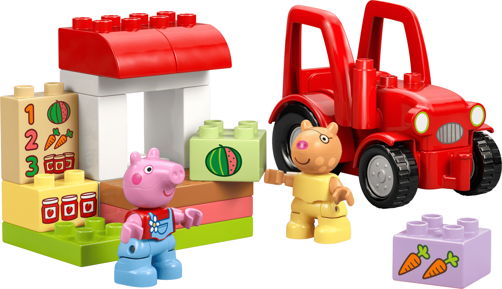 10468 Duplo Trattore e mercato Peppa Pig