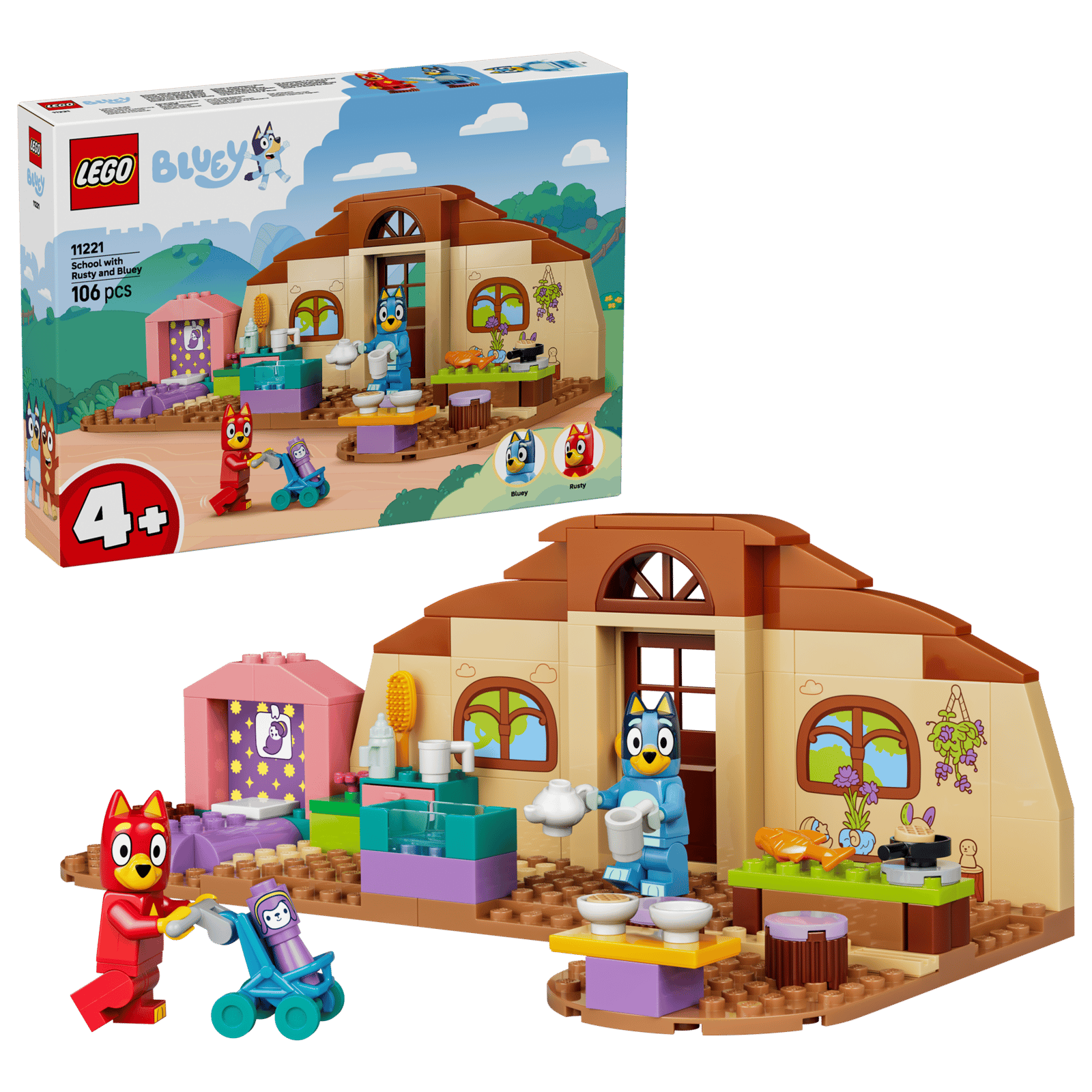 11221 Lego Bluey A scuola con Rusty e Bluey