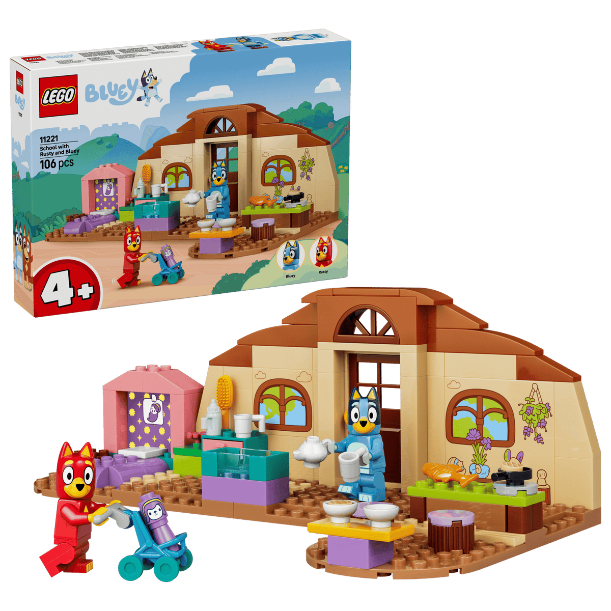 11221 Lego Bluey A scuola con Rusty e Bluey