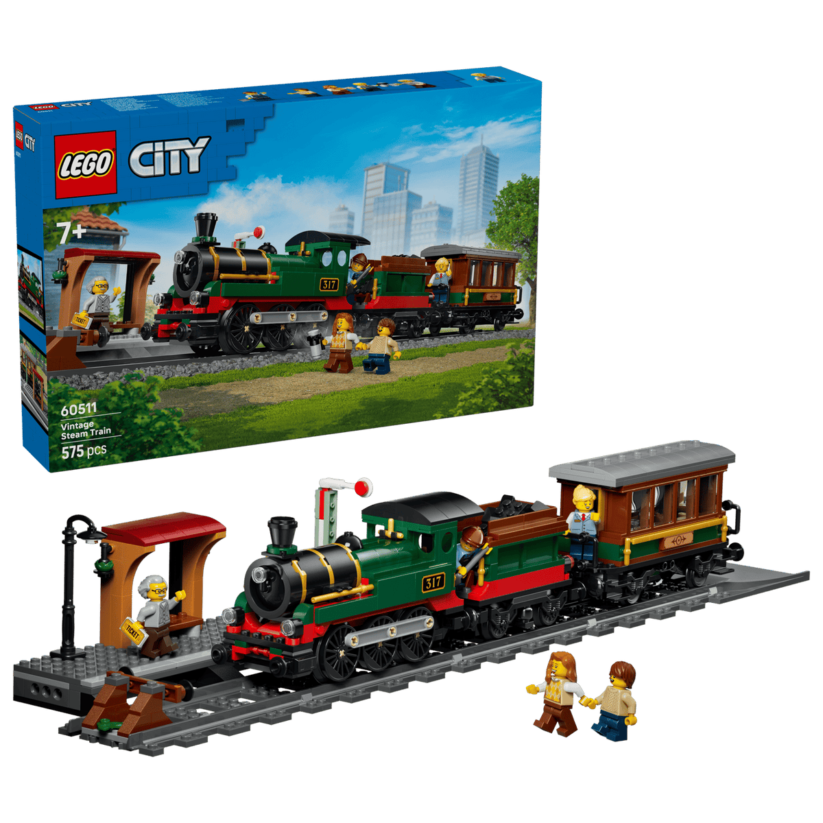 60511 Lego City Treno a vapore vintage