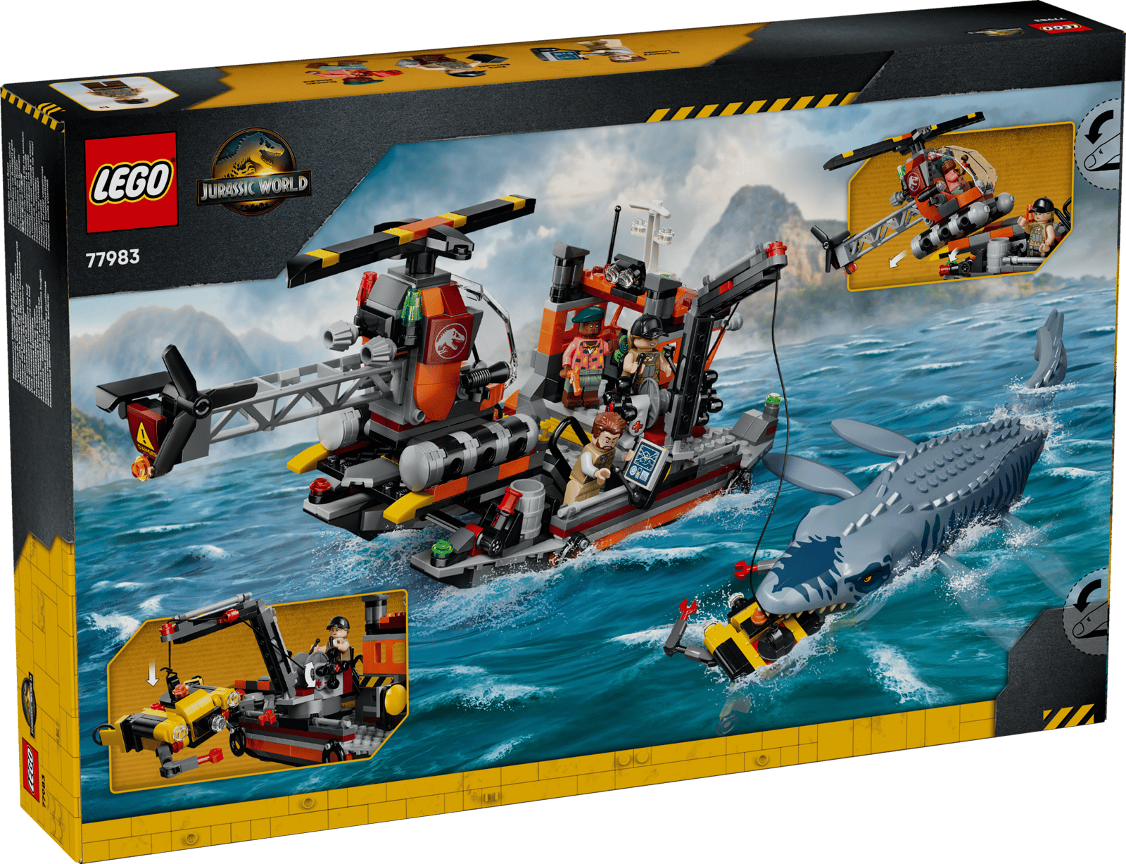 77983 Lego Jurassic World Attacco alla barca del dinosauro Mosasaurus