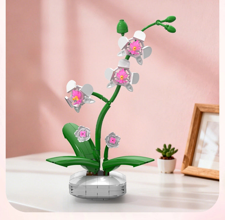 CADA Orchidea - Pianta Decorativa in Mattoncini - 237 Pezzi