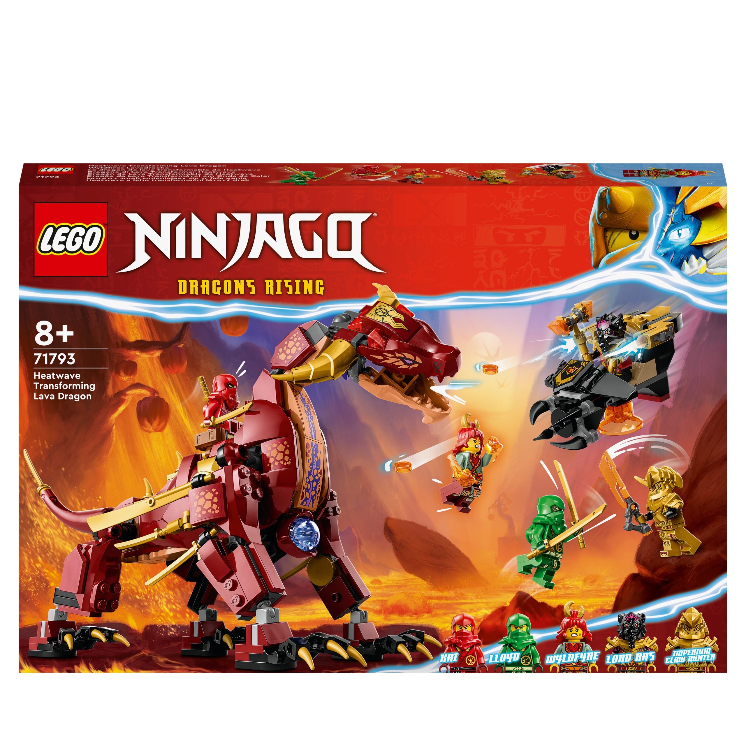71793 - LEGO Ninjago - Dragone di Lava Transformer Heatwave
