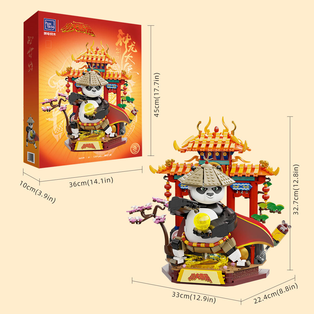 86509 Pantasy Kung Fu Panda Guerriero Dragone  Set Costruzioni da Collezione