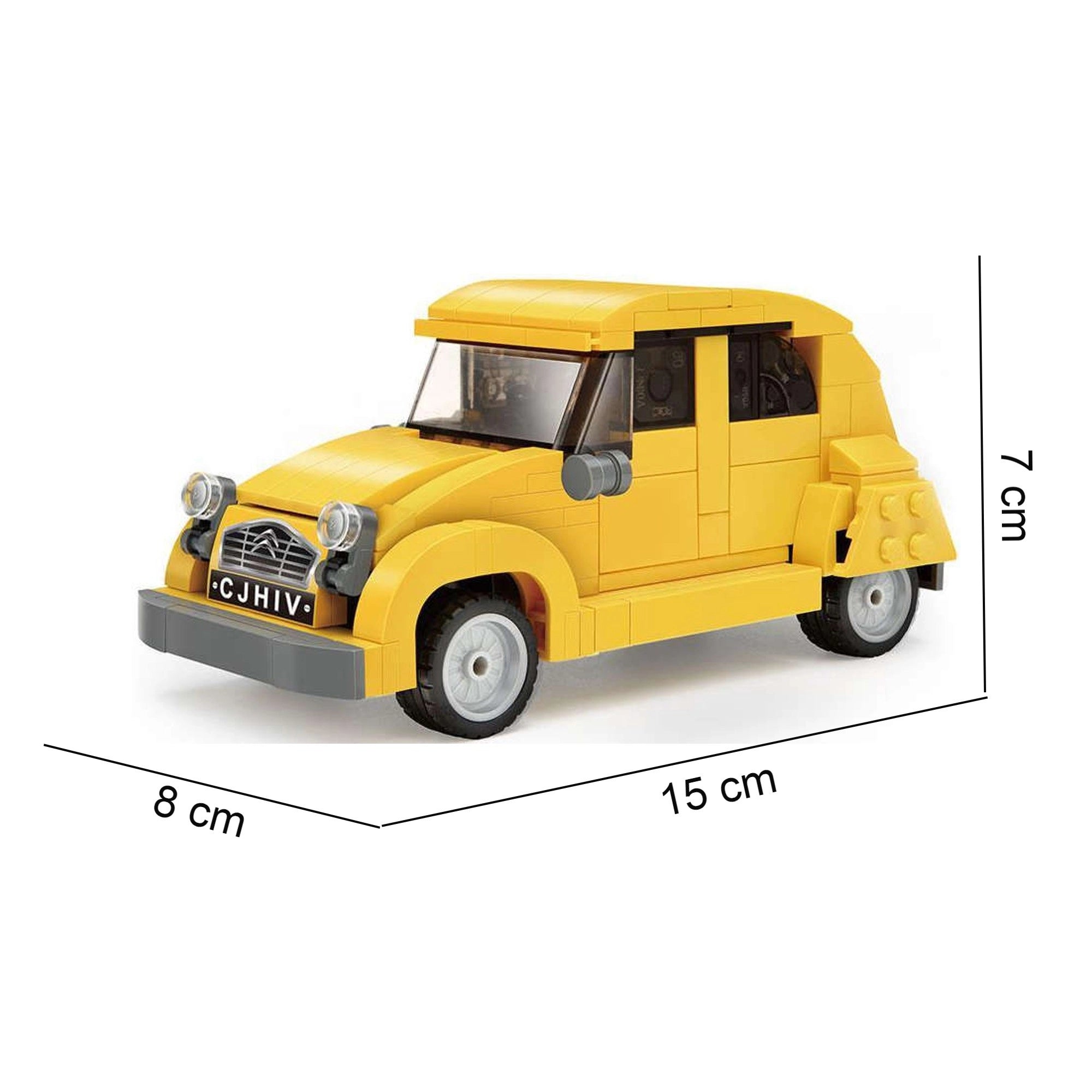 DBLC55021W CADA Citroën 2CV - Modello in Mattoncini Scala 1:24 298 Pezzi