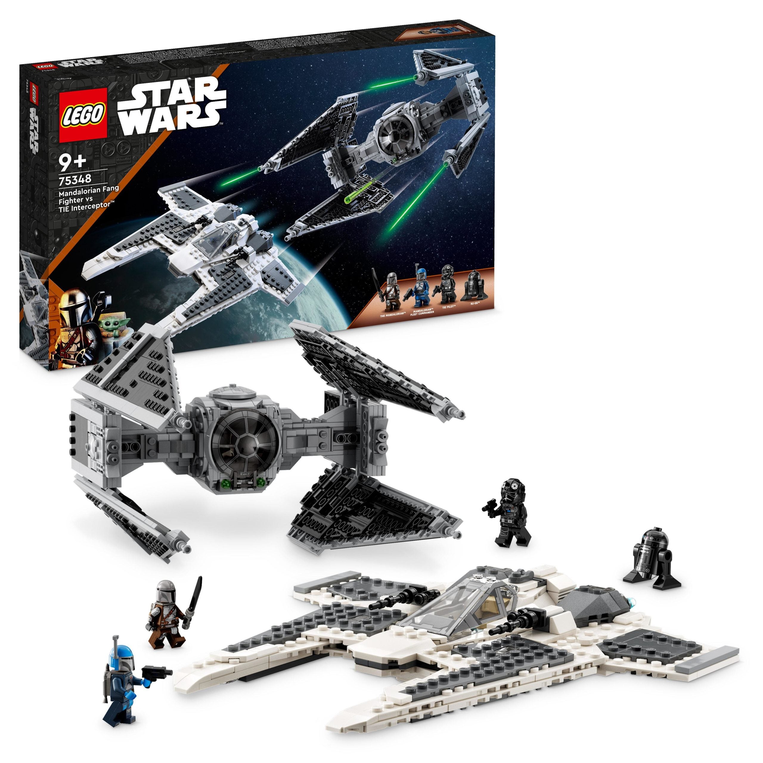 75348 - LEGO Star Wars - Fang Fighter mandaloriano vs TIE Interceptor