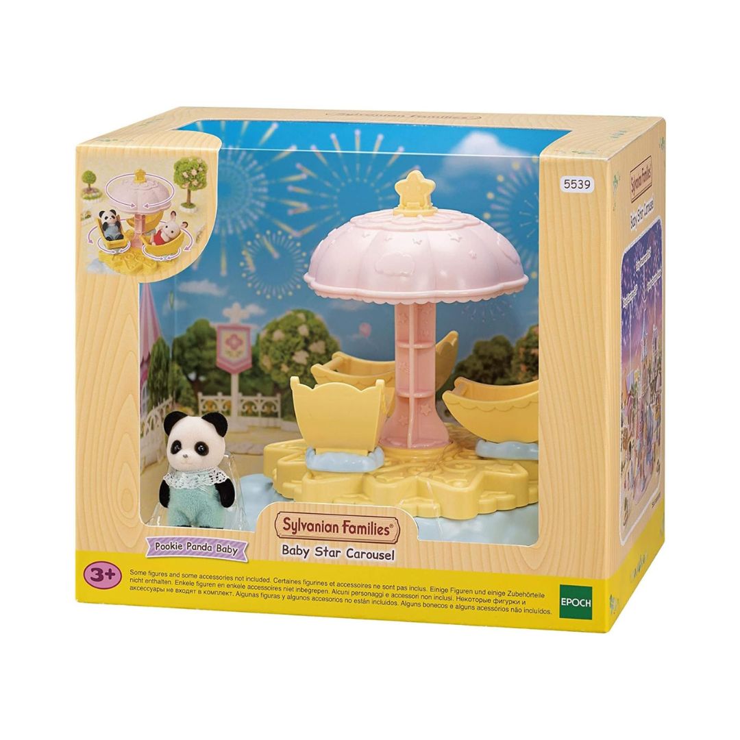 5539 Sylvanian Families - Giostra Star per bebè + bebè panda