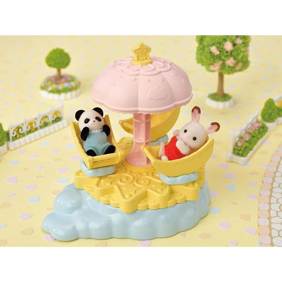 5539 Sylvanian Families - Giostra Star per bebè + bebè panda