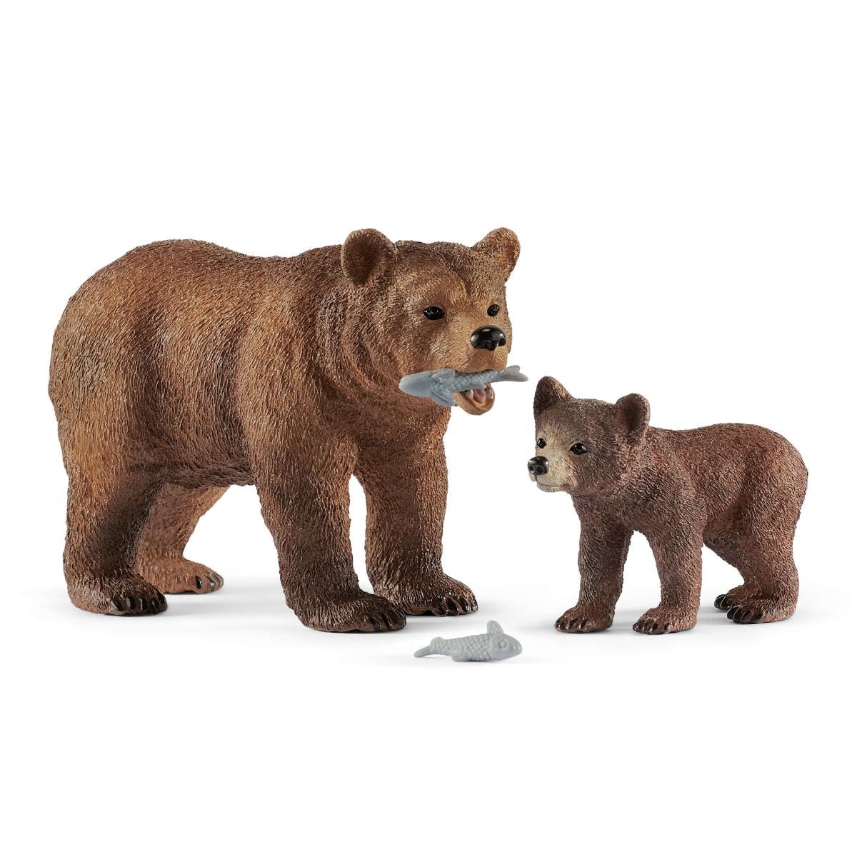 Wild Life Schleich-s - 42473 Mamma Orsa Grizzly Con Cucciolo