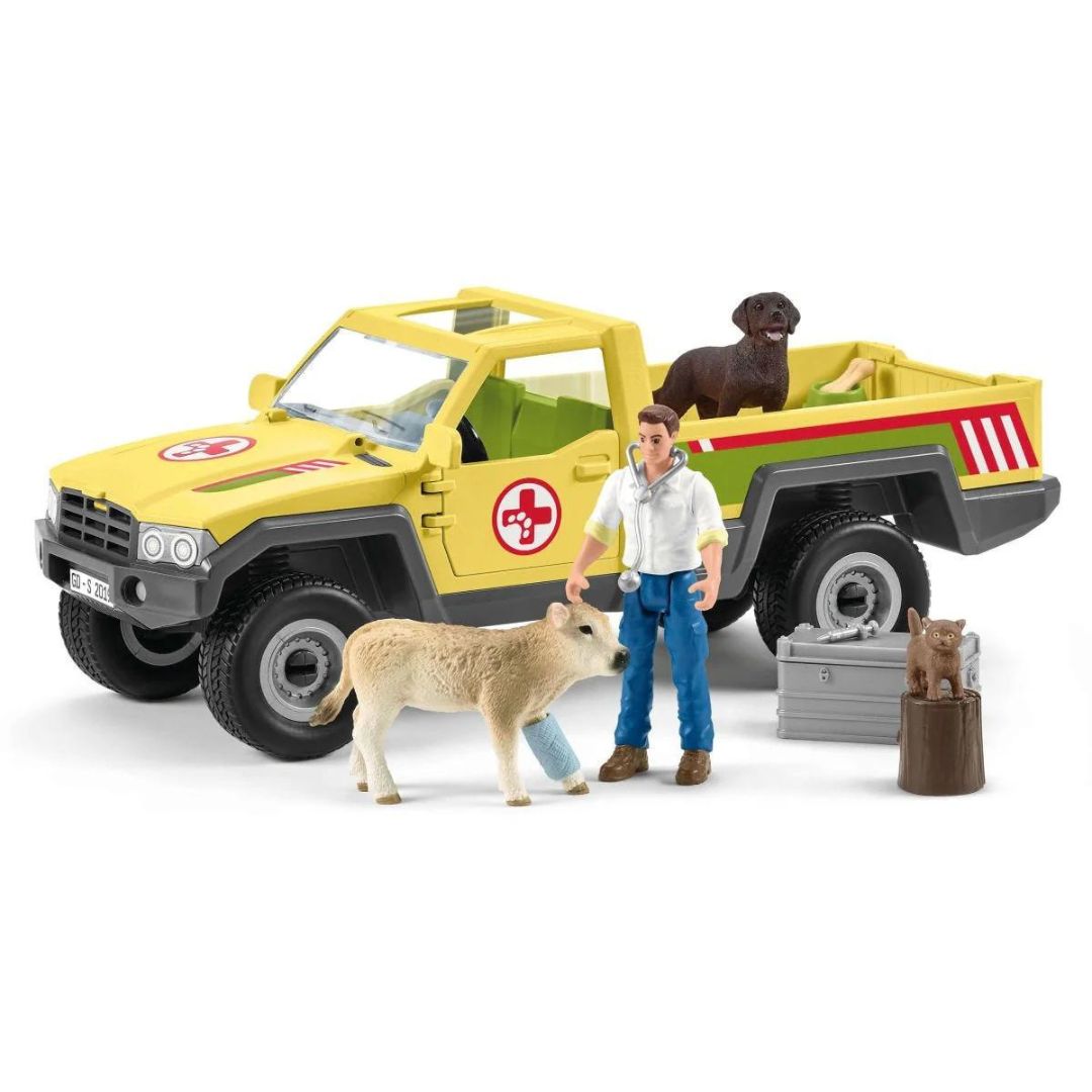 Farm World Schleich-s - 42503 Pick Up Del Veterinario