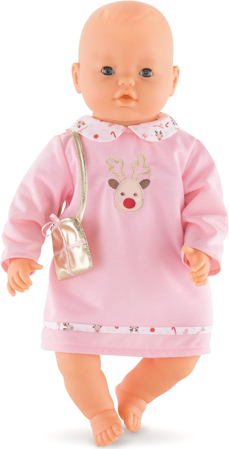 Corolle - BB42  FPP45  Vestito Rosa Dolci Renne per Bambola 42 cm