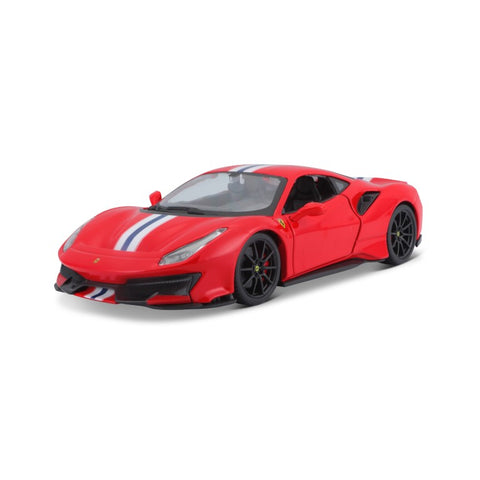 18-26026 RD Bburago Ferrari R&P - Ferrari 488 Pista, rossa - Scala 1:24