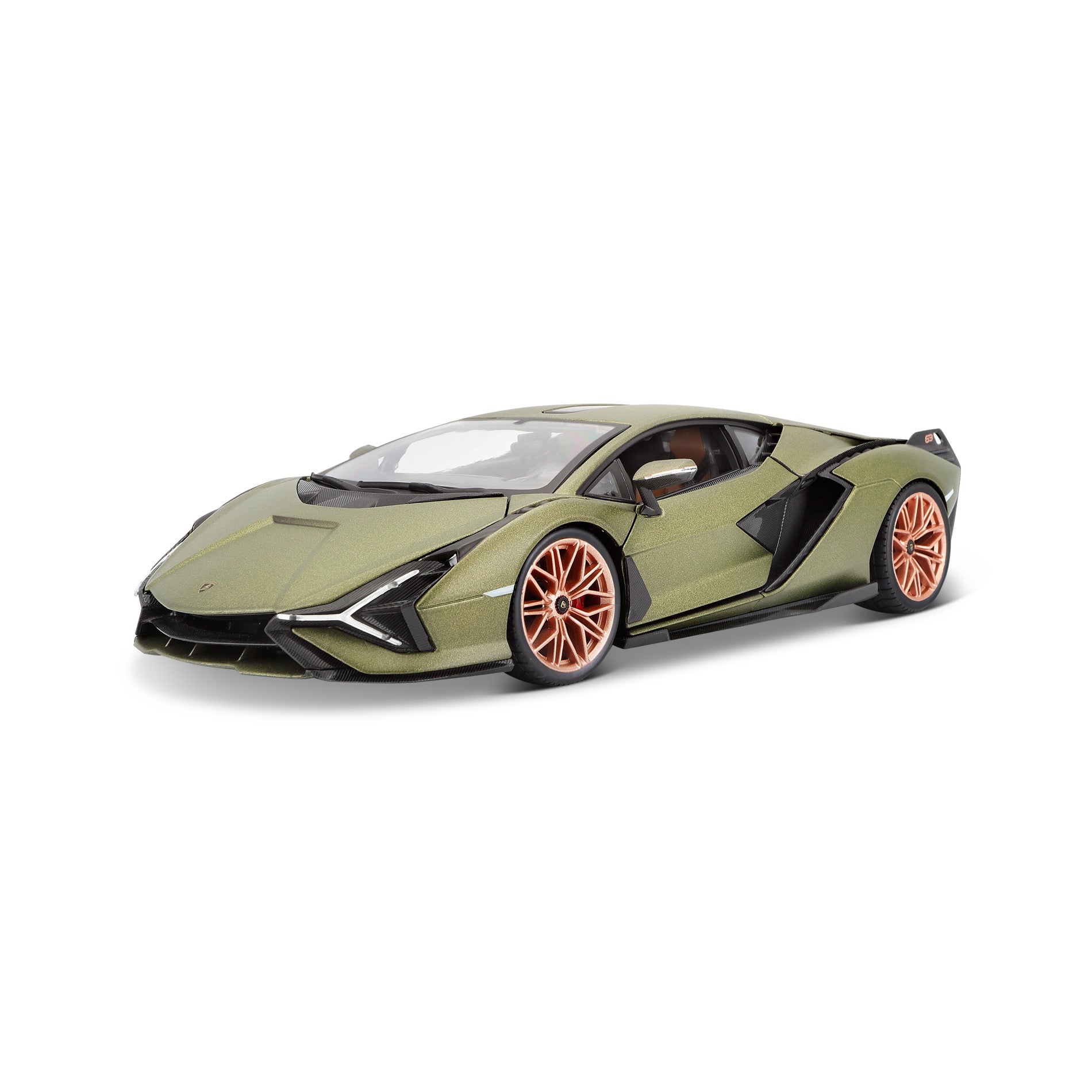 18-11046 Bburago - Lamborghini Sin FKP 37 Metal Matt Green - 1:18