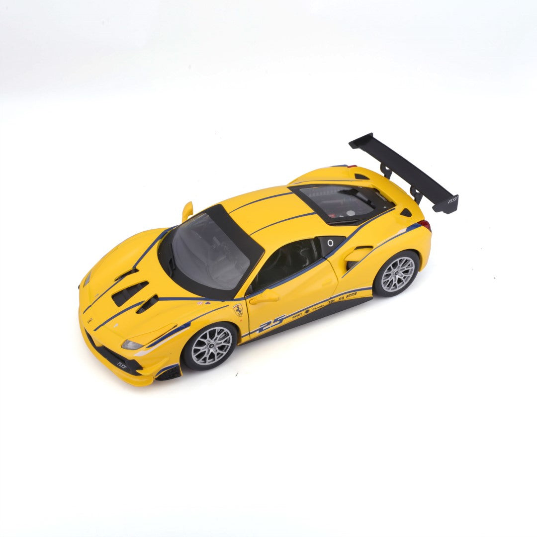 18-26307 Bburago Ferrari Racing - Ferrari 488 Challenge, gialla - 1:24