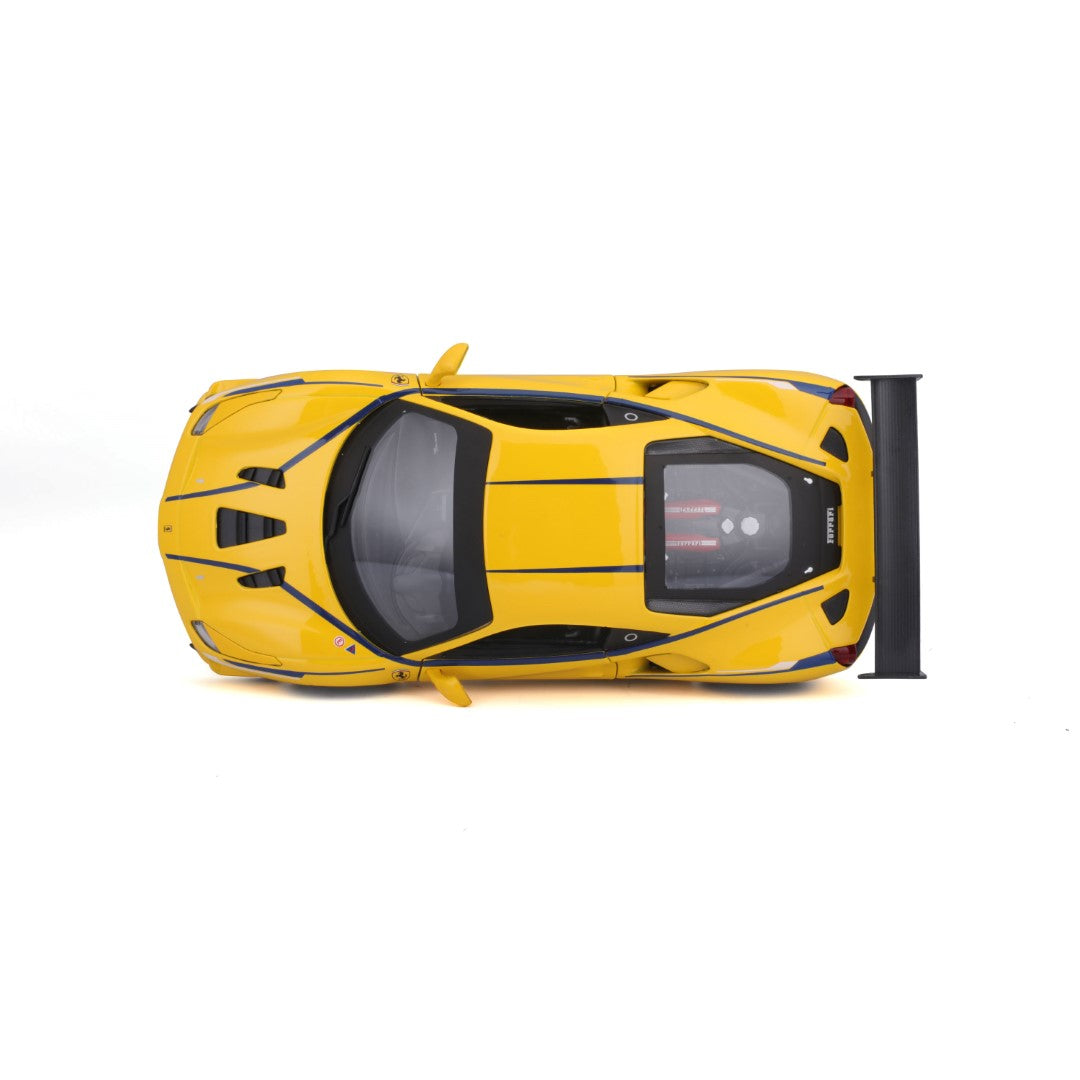 18-26307 Bburago Ferrari Racing - Ferrari 488 Challenge, gialla - 1:24