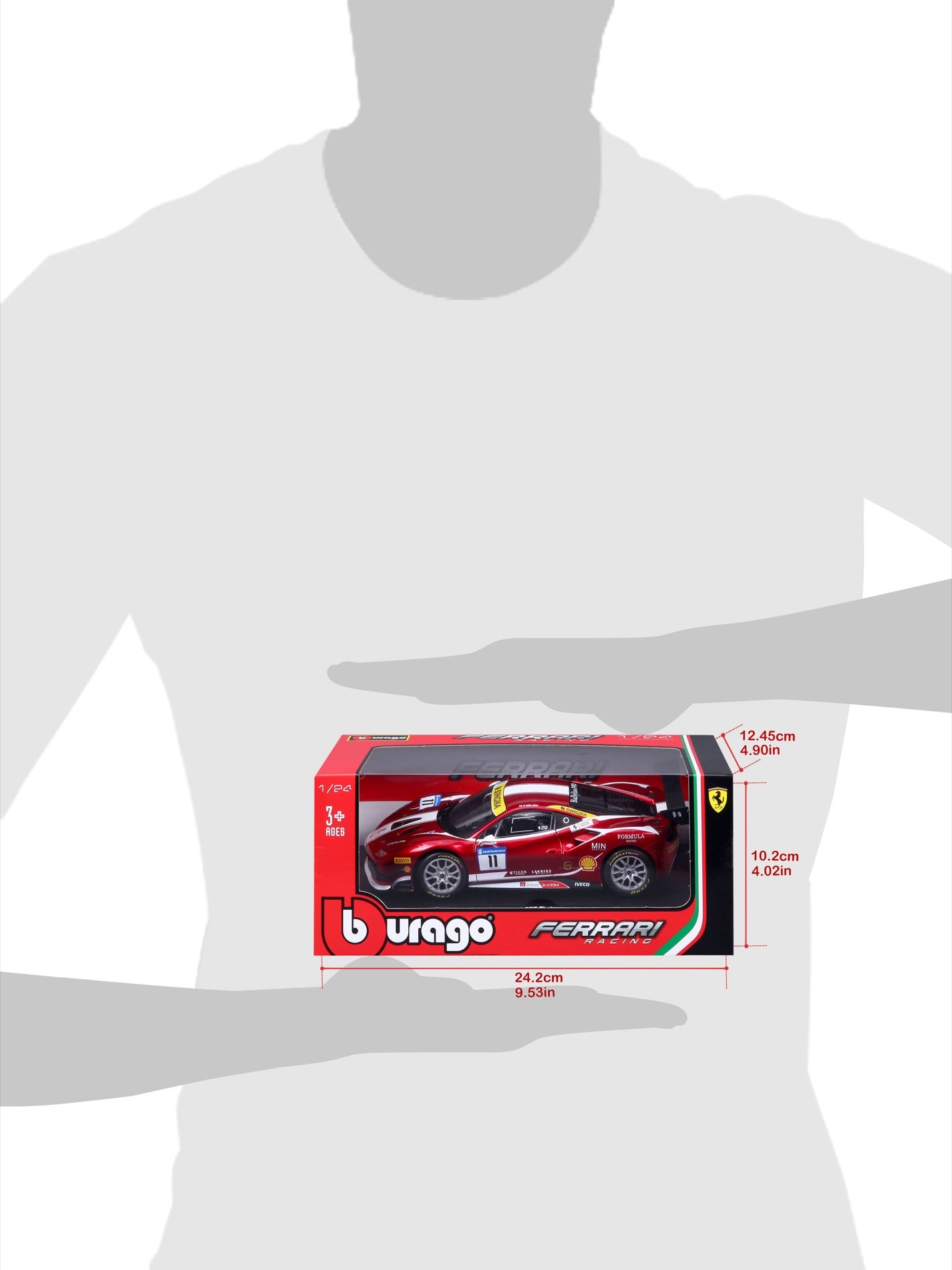 18-26308 - Bburago - 1:24 - Ferrari   Racing -  488 Challenge (Formula Raci