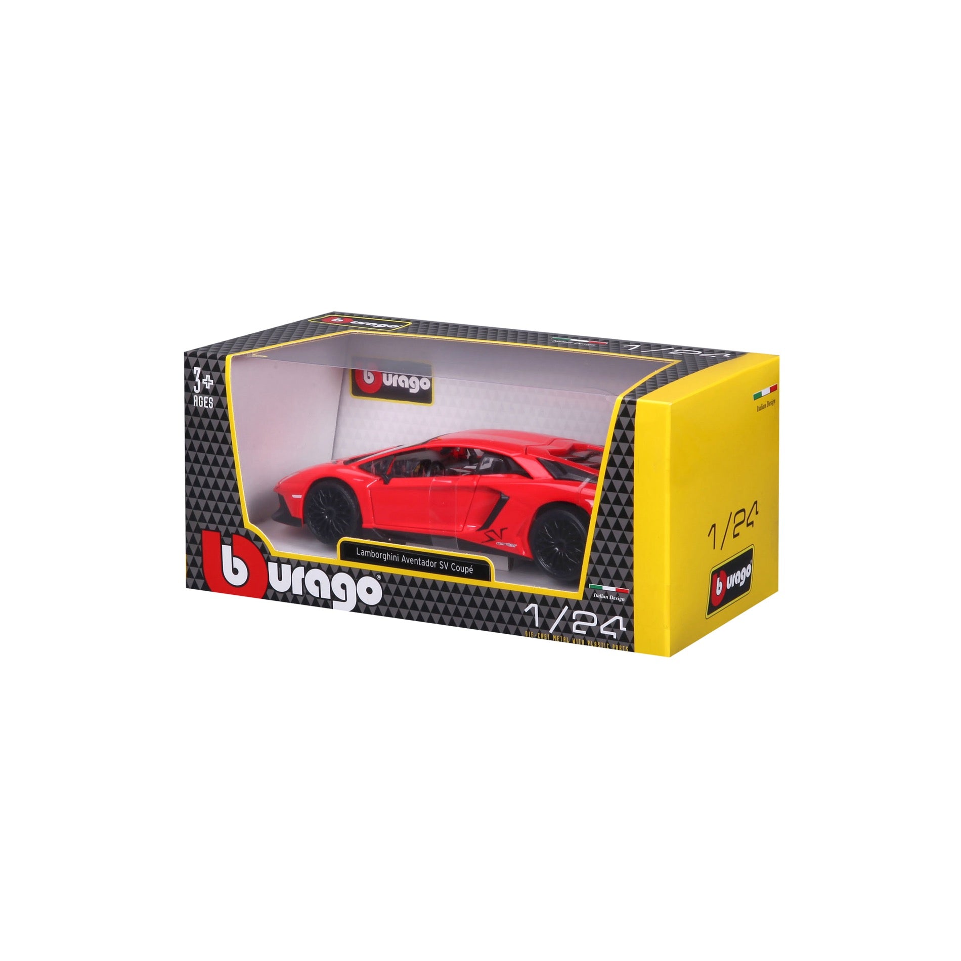 18-21079 Bburago - Lamborghini Aventador SV Coupé Red - 1:24