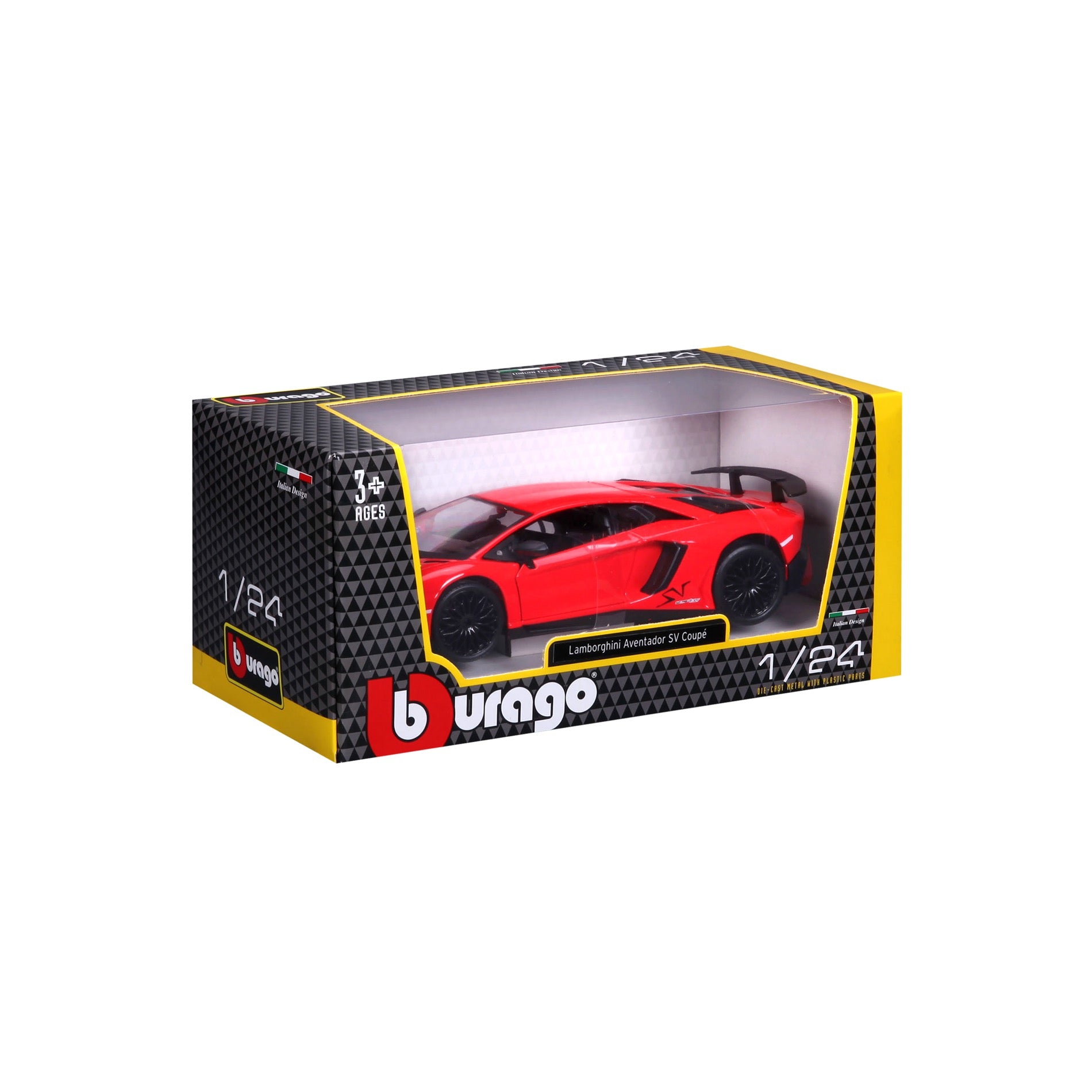 18-21079 Bburago - Lamborghini Aventador SV Coupé Red - 1:24