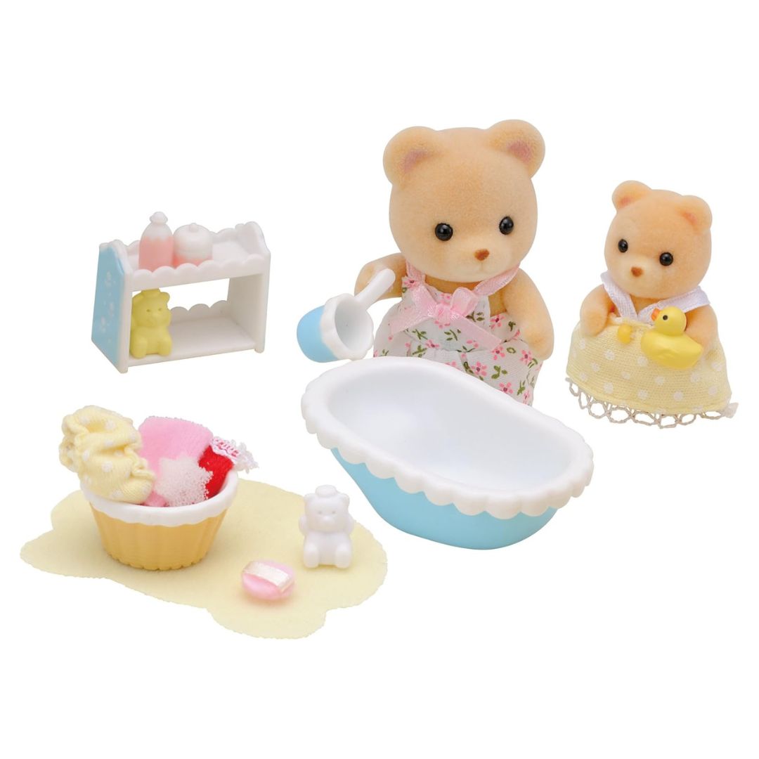 5092 Sylvanian Families - Set Bagnetto con Mamma Orso e Bebè Orso