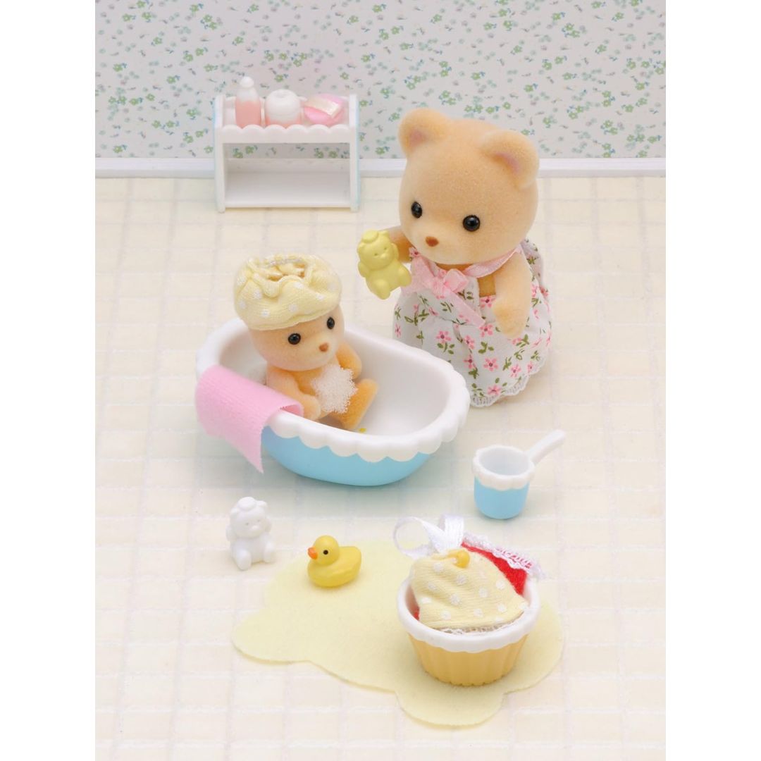 5092 Sylvanian Families - Set Bagnetto con Mamma Orso e Bebè Orso