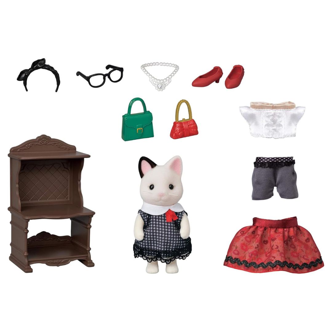 * 5462 Sylvanian Families - Set da Gioco Fashion per la città - Gatti Tuxedo