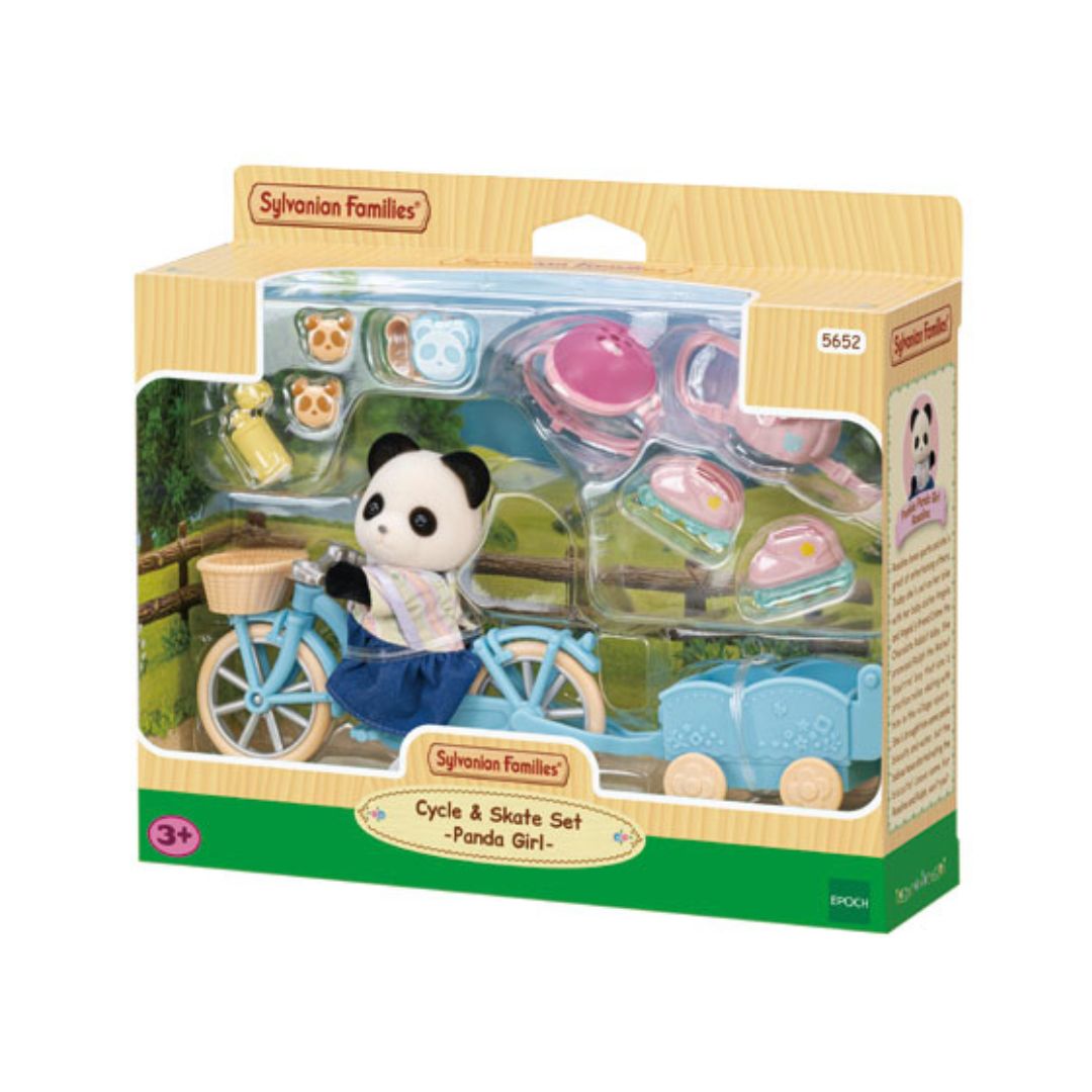 5652 Sylvanian Families - Set Bici e Pattini - Ragazza Panda -