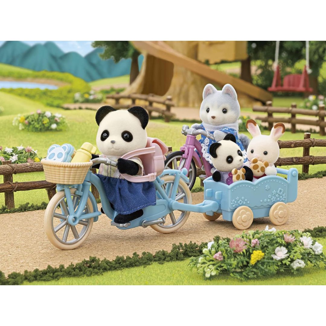 5652 Sylvanian Families - Set Bici e Pattini - Ragazza Panda -