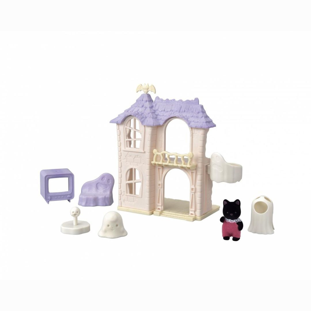 5542 Sylvanian Families - Casa stregata con Bebè gatto nero