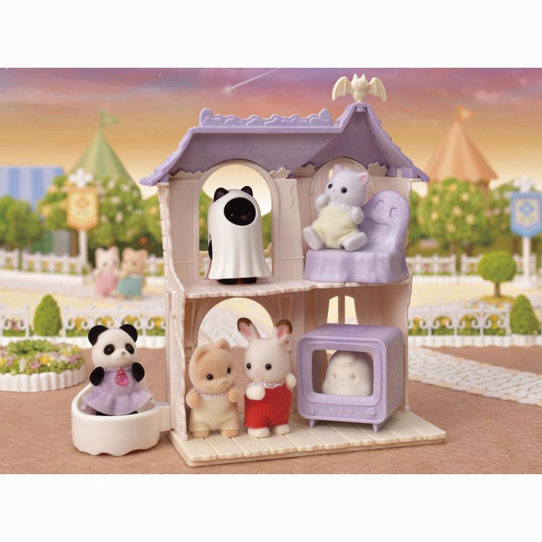 5542 Sylvanian Families - Casa stregata con Bebè gatto nero