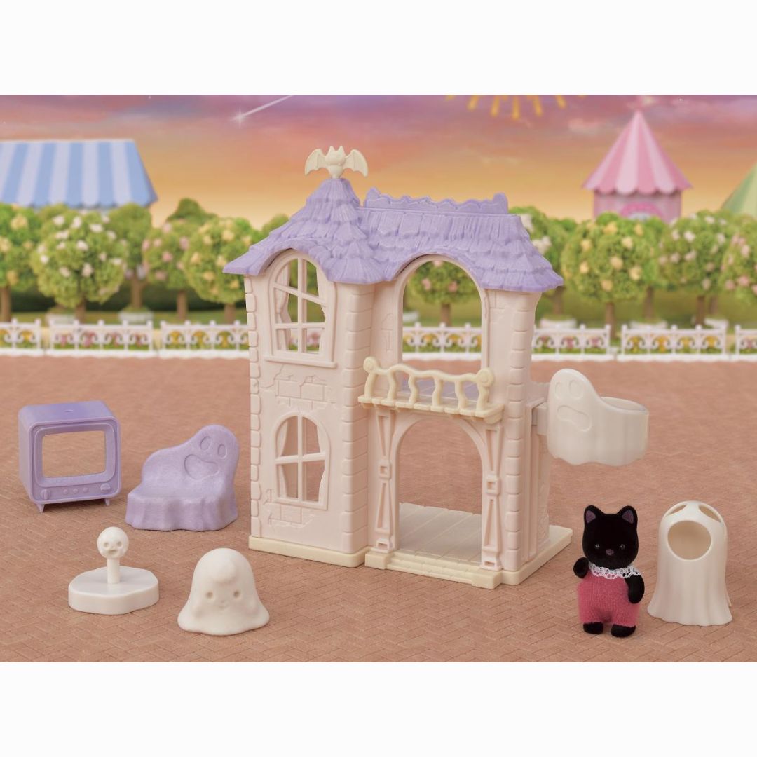 5542 Sylvanian Families - Casa stregata con Bebè gatto nero