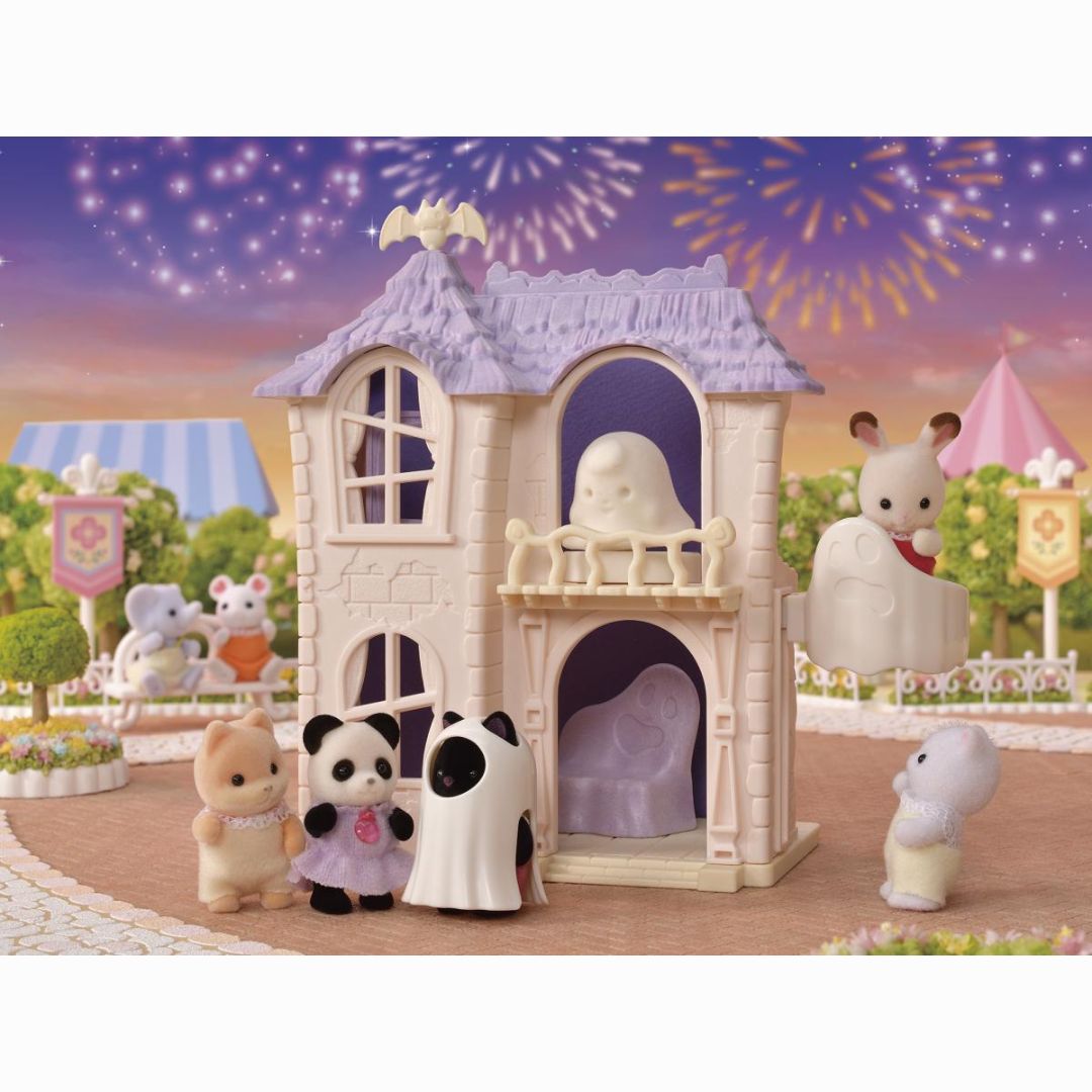 5542 Sylvanian Families - Casa stregata con Bebè gatto nero