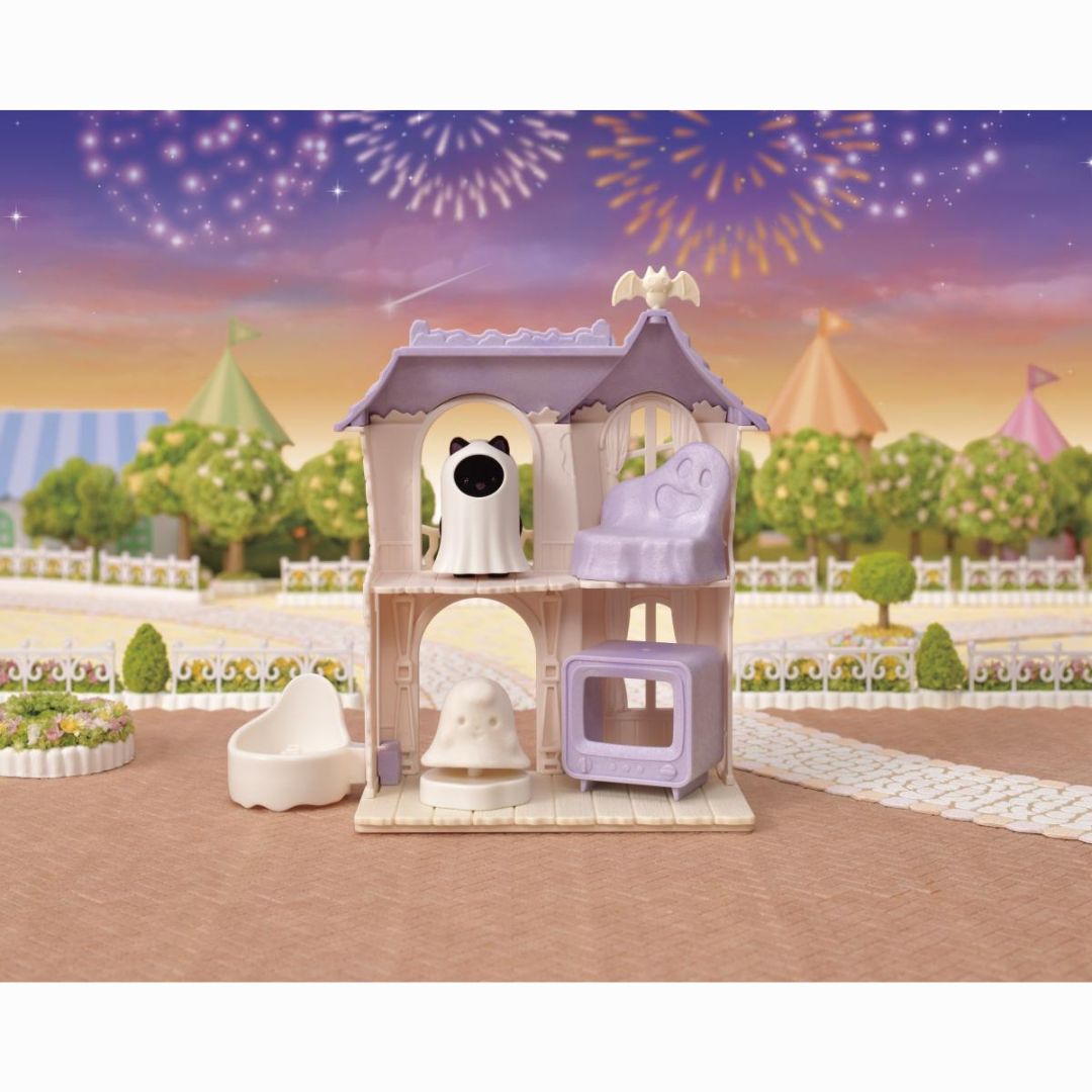 5542 Sylvanian Families - Casa stregata con Bebè gatto nero