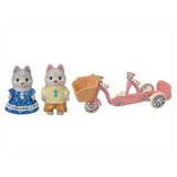 5637 Sylvanian Families - Tandem con sorella e fratello Husky, Multicolore